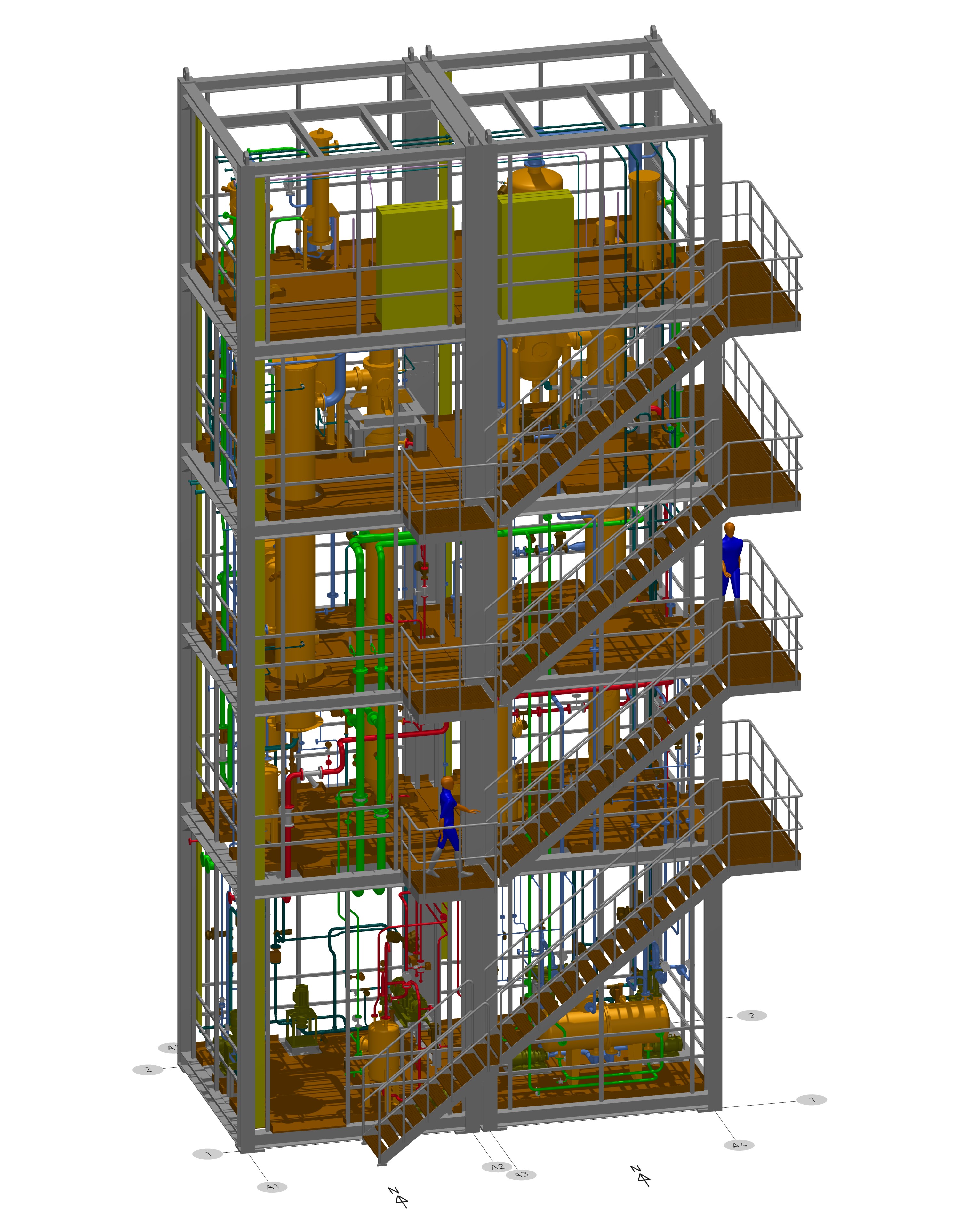 Detail engineering 3D model