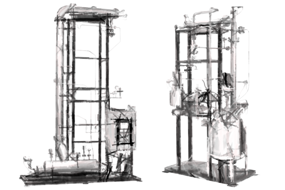Lab-scale process skids